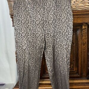 Cato Brown Leopard Print Straight Leg Pants